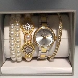 FOLIO, 4 Bracelet & 1 Watch Set, NWT